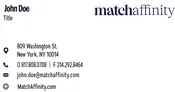 Match Affinity Business Card