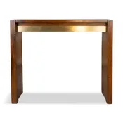 ZEN - Luxury Sofa Table – Handmade Solid Rosewood Console Table with Brass Trim
