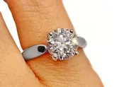 Tiffany & Company 2.01 Carat Triple Excellent Diamond Solitaire Engagement Ring —   DeWitt's Diamond & Gold Exchange