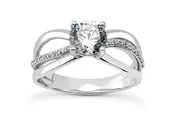 .10ctw Diamond Split Engagement Ring Setting
