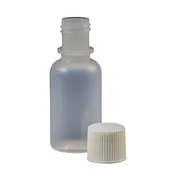0.5 oz. Cylinder Bottle with White Closed Cap