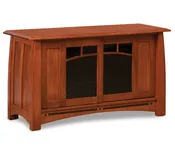 Boulder Creek Media Stand - 48"W by Forks Valley Woodworking