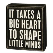 "A Big Heart" Box Sign