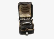 14k Gold Graduated Lab Diamond Half Eternity Ring