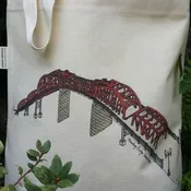 Broadway Bridge Canvas Shoulder Bag