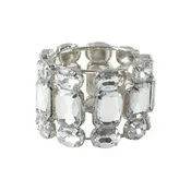 Acrylic Gemstone Napkin Ring - Clear