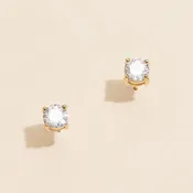 18K Gold Dipped 6mm Stud Earrings