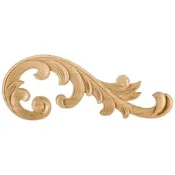 10-5/8 in x 1/4 in x 4 in Right Acanthus Appliqué