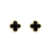 Alahambra Stud Earring Black