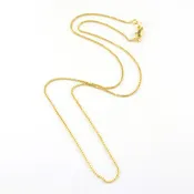 18k Gold Fill 18 Inch 1mm Box Chain
