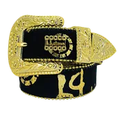 Acid Washed Pony Hair Trojan Classic Black/Gold