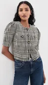 Allegra Short Sleeve Cropped Jacket