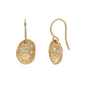 Diamond Pod Gold Earrings