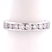 14KT WG Natural Round diamond band