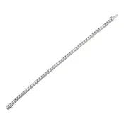 14K White Gold Diamond Tennis Bracelet With Round Diamonds