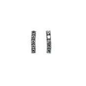 14K White Gold Diamond Drop Earrings