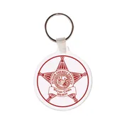 5 Point Star Round Key Tag