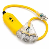 3 Foot Waterproof GFCI Extension Cord