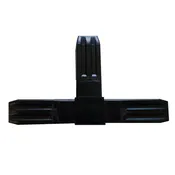 100-304-S  3-Way Black Steel-Core “T” Connector