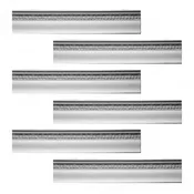 6 Pieces White Cornice Urethane Toqueville Design 476.25" Length