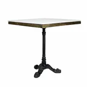 Avignon Bistro Table with Marble, Square