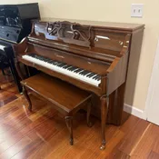 Charles Walter Piano, Model Upright Mahogany, 1989