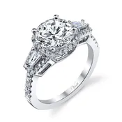 14k White Gold .43ctw Diamond Band