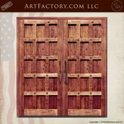 15 Panel Double Gates: Genuine Solid Wood, Built To Fortress Strength – GG333