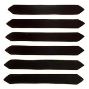 Chevrons / Doctoral Bars In Black & White - Pack of 6
