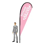 12ft Single Reverse Teardrop Flag