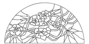 003 Custom Printed Stained Glass Window Film