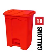 CRUSADER Step-On Trash Can - 18 Gal.
