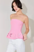 A sweater knit top - FSW1408 PINK