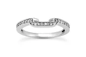 .11ctw Diamond Knotched Wedding Band