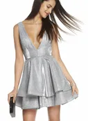 Alyce Paris Glitter Fit And Flare Dress