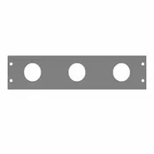 2" Faceplate with Three V12 Outlet Cut-Outs