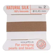 Beige Griffin 100% Natural Silk Thread