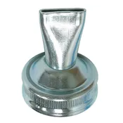 Albion 2" Threaded Metal Cap, 1/8" x 1" Ribbon Bead