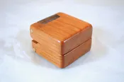 Double Hinged Wood Ring Box | Black Cherry & Black Walnut #146