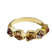 Ali Dumont 18K Desert Sunset Sapphire Ring