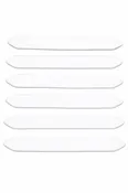 Chevrons / Doctoral Bars In Solid White - Pack of 6