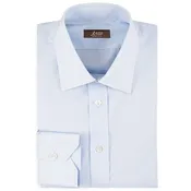 Light Blue Poplin Solid Dress Shirt