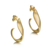 Sterling Silver Love Earrings with 18K Gold Vermeil