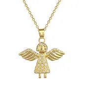 18K Gold Plated Angel Necklace
