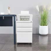 3-Drawer Steel Locking Rolling File Cabinet