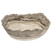 Deep Handmade Natural Onyx Bowl #16 — Morgan Oakes Gallery