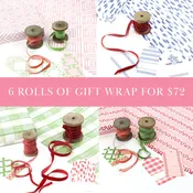 6 Rolls of Gift Wrap for $72