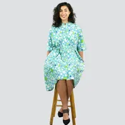 Ama Elbow Sleeves Dress