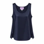 Anderson Tank Top - Silk Charmeuse - Midnight