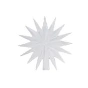 16 Point White Star Tree Topper by Cody Foster